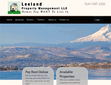 Tablet Screenshot of leelandprop.com